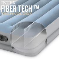 Colchão Inflável Casal Queen Fiber Tech Prestige 272kg Azul Com Bomba Usb Intex - 5