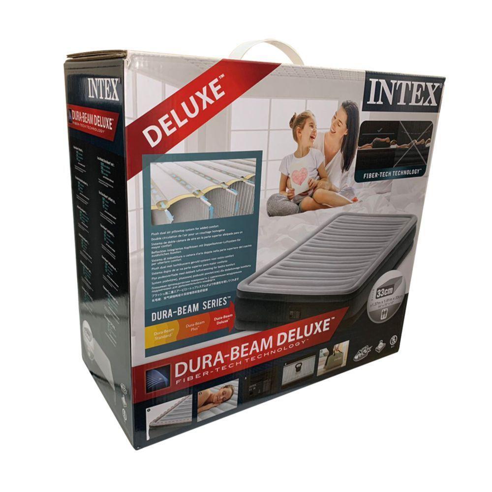 Cama Colchão Inflável Casal Até 272 Kg Dura Beam Com Bomba Elétrica Interna 110v- Intex - 2