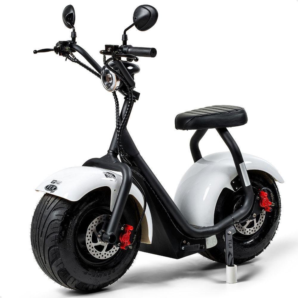 Scooter Elétrica 1000w Tui Pop Moto Patinete Sem Cnh Preto-branco - 1