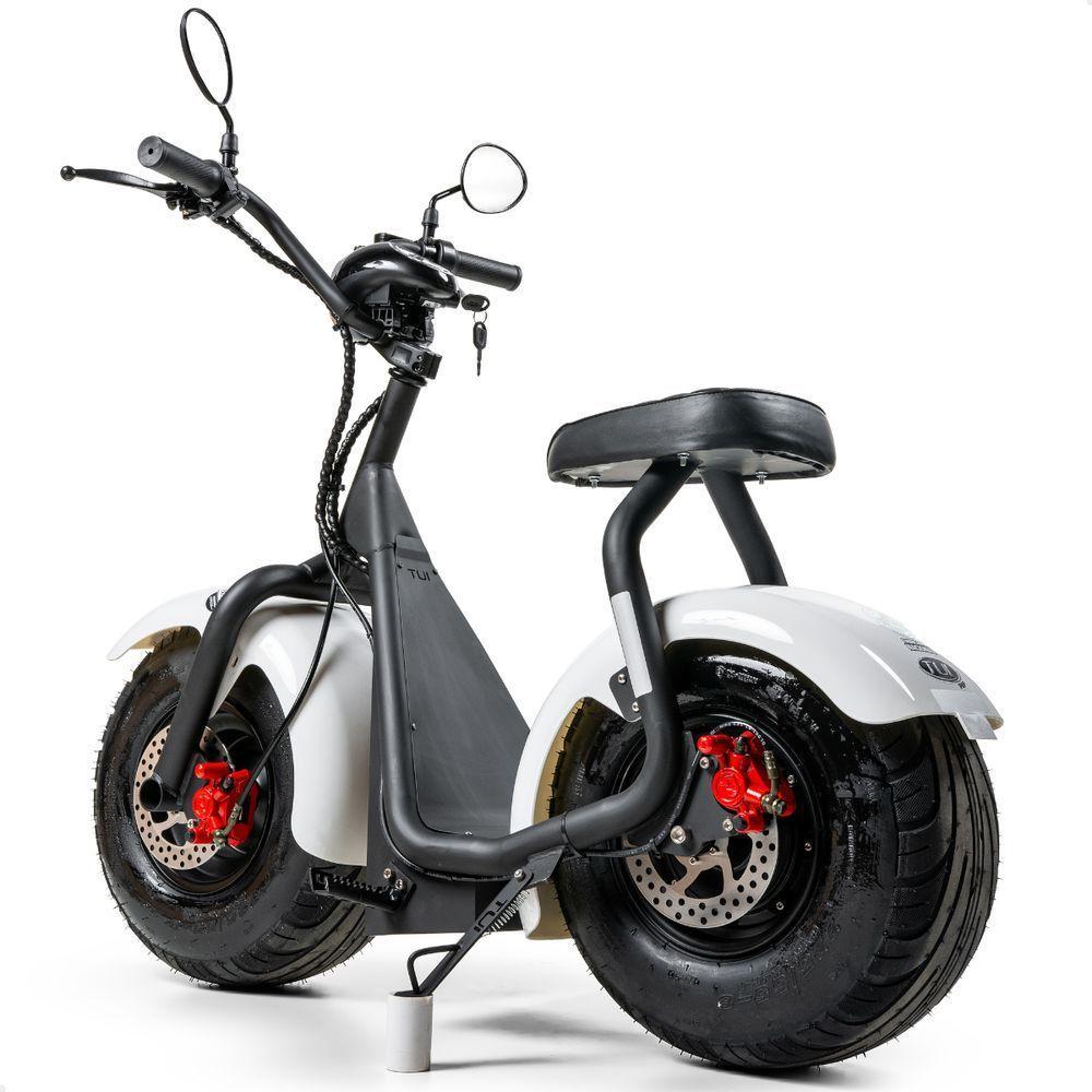 Scooter Elétrica 1000w Tui Pop Moto Patinete Sem Cnh Preto-branco - 3