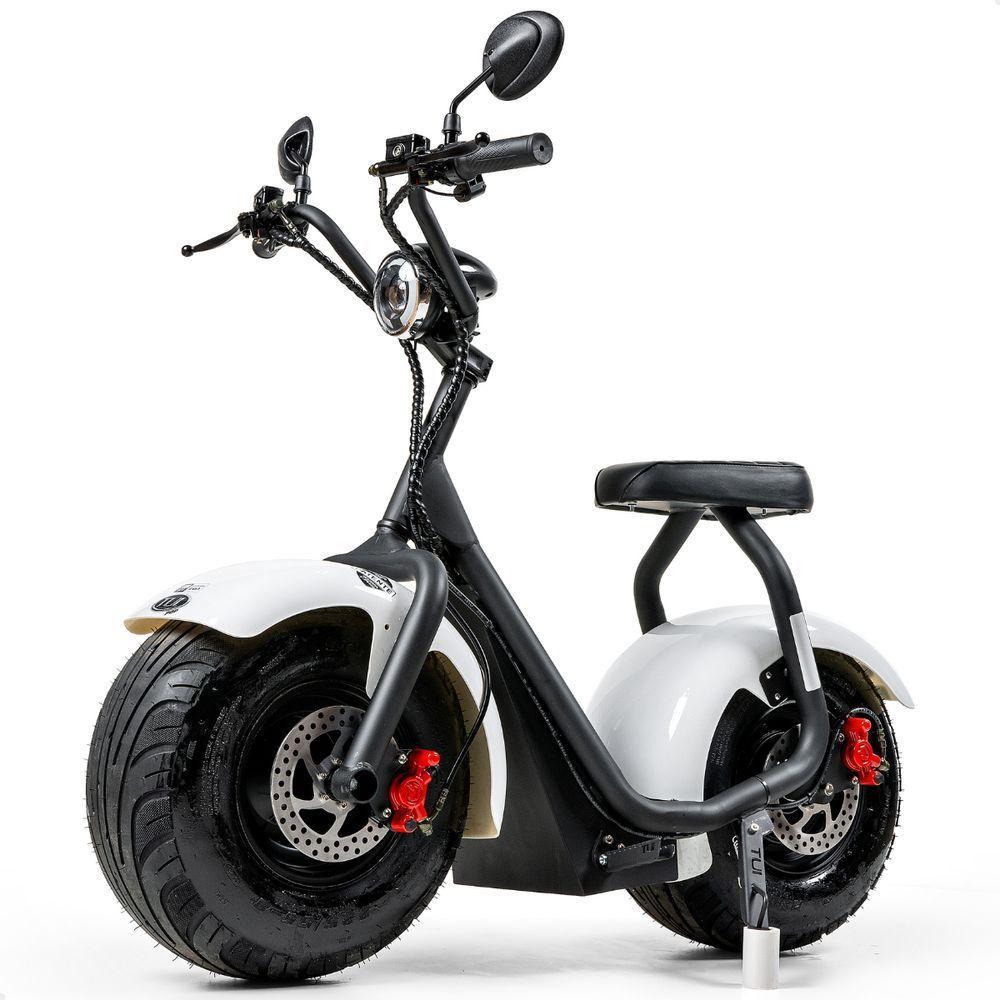 Scooter Elétrica 1000w Tui Pop Moto Patinete Sem Cnh Preto-branco - 9