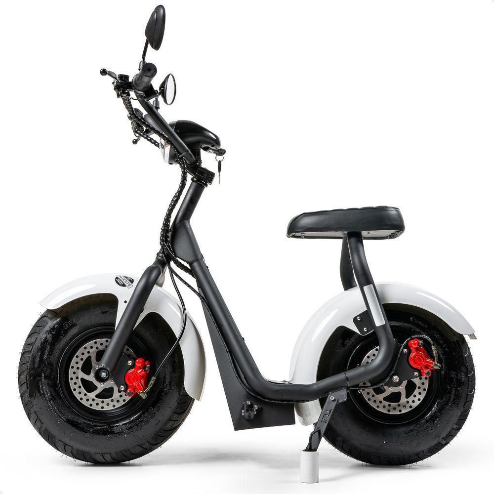Scooter Elétrica 1000w Tui Pop Moto Patinete Sem Cnh Preto-branco - 10