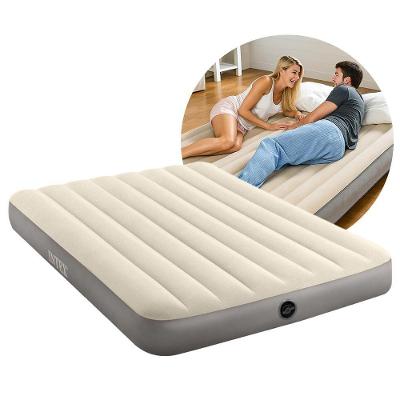 Colchão Casal Inflável Dobrável Dura Beam 191cm Até 272kg Com Reparo Camping E Viagem Intex