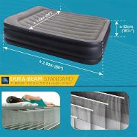 Colchão Inflável Casal Dura Beam Queen Raised Com Bomba Elétrica - 4