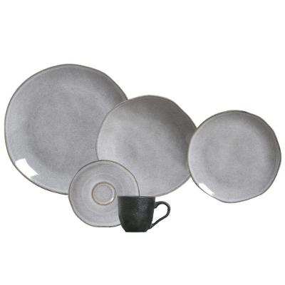 Aparelho De Jantar 30 Peças Orgânico Concreto Porto Brasil