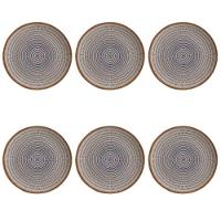 Conjunto De Pratos Rasos 06 Peças Coup New Asteca Porto Brasil - 1