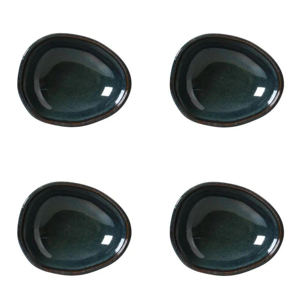 Conjunto De Cumbucas Oval 04 Peças 265ml Orgânico Oceano Porto Brasil - 1