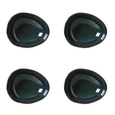 Conjunto De Cumbucas Oval 04 Peças 265ml Orgânico Oceano Porto Brasil