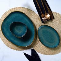 Conjunto De Cumbucas Oval 04 Peças 265ml Orgânico Oceano Porto Brasil - 5