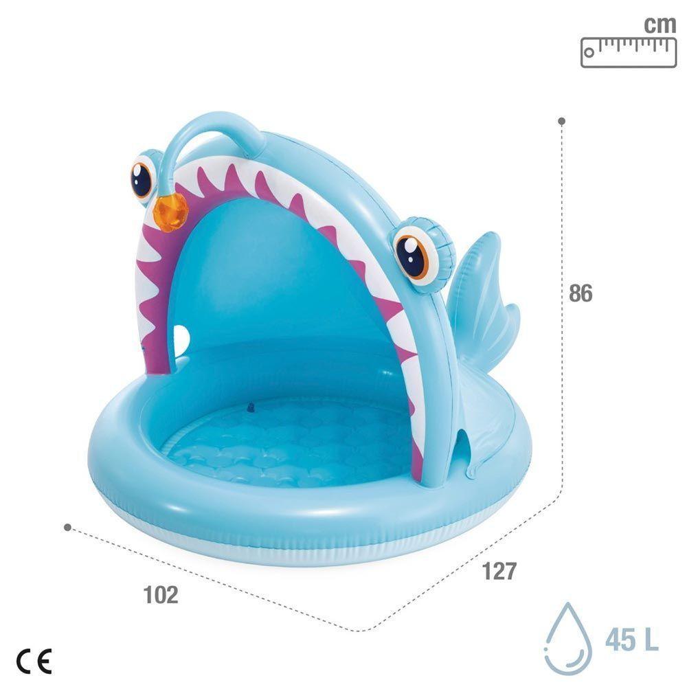 Piscina Inflável Infantil Peixinho Azul 45l Intex - 6