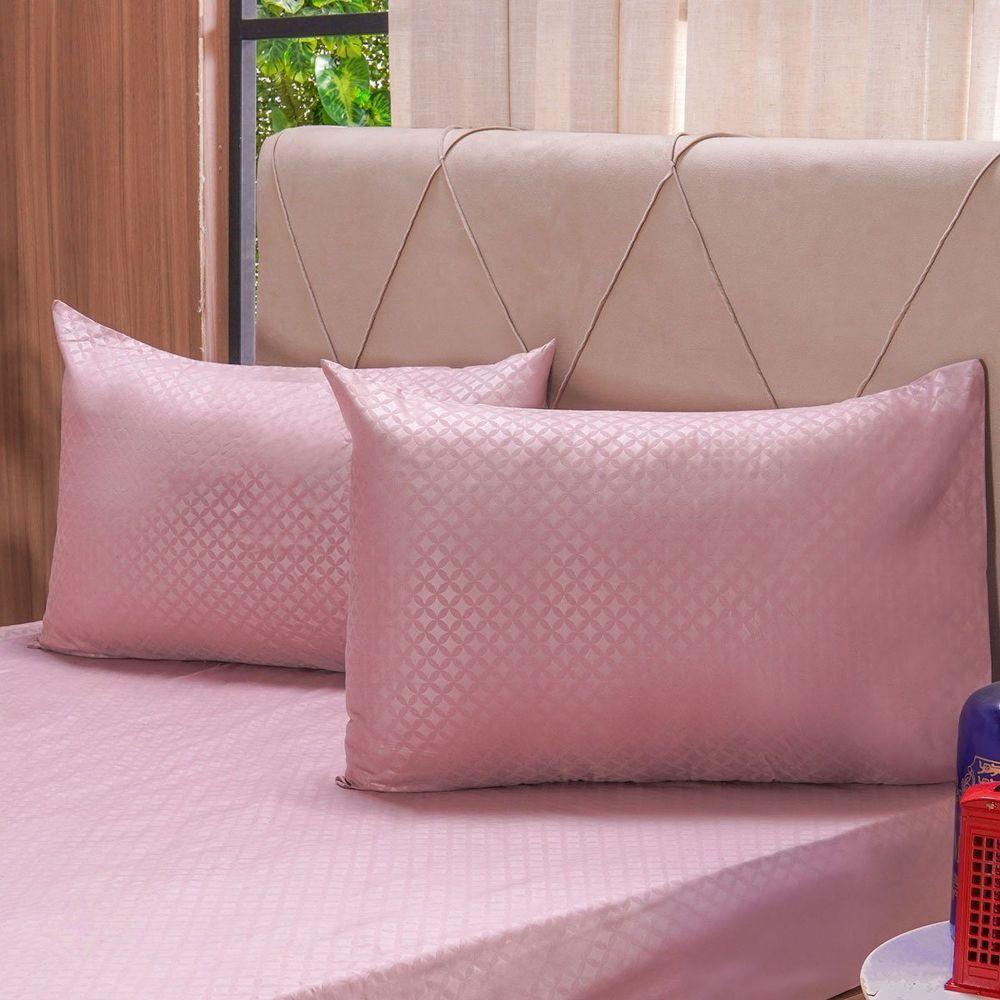 Jogo De Cama Queen Rilievo Microfibra 100% Poliéster Peach - 1