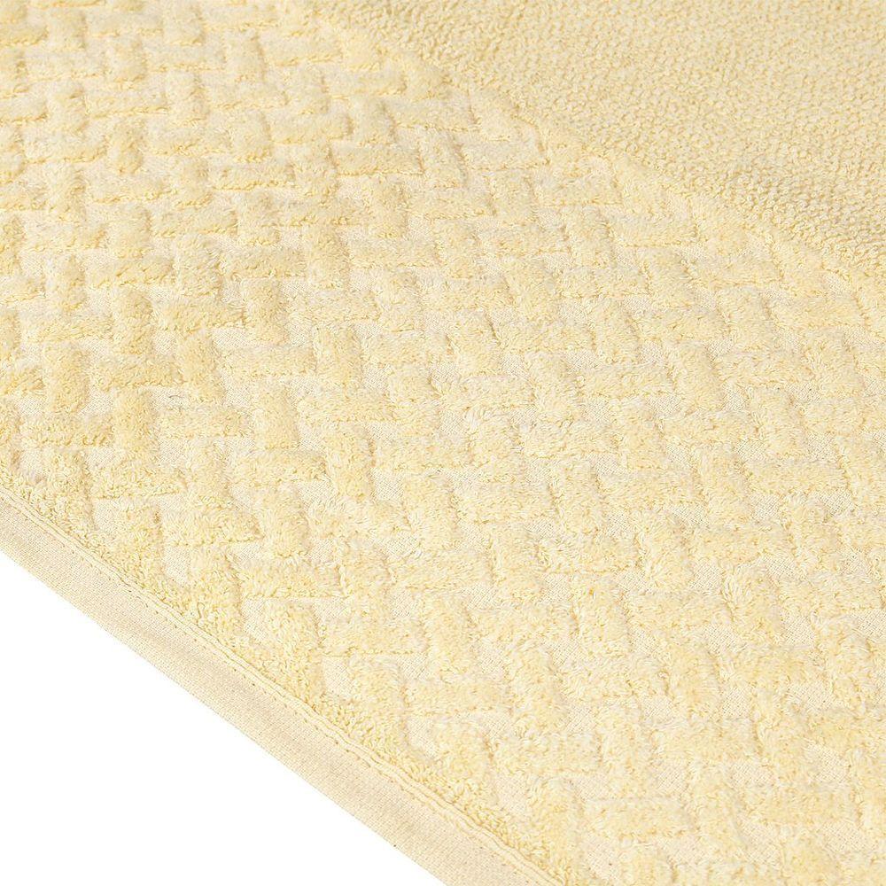 Jogo De Toalhas 4 Pçs Banho E Rosto Finesse 380g-m² 100% Algodão Atlântica Amarelo Citrino - 5