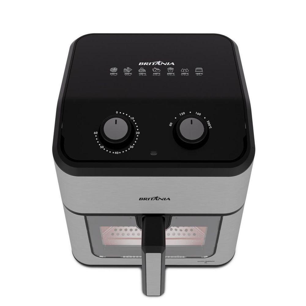 Air Fryer Britânia 8L Redstone Visor Glass BAF80A 110V - 4
