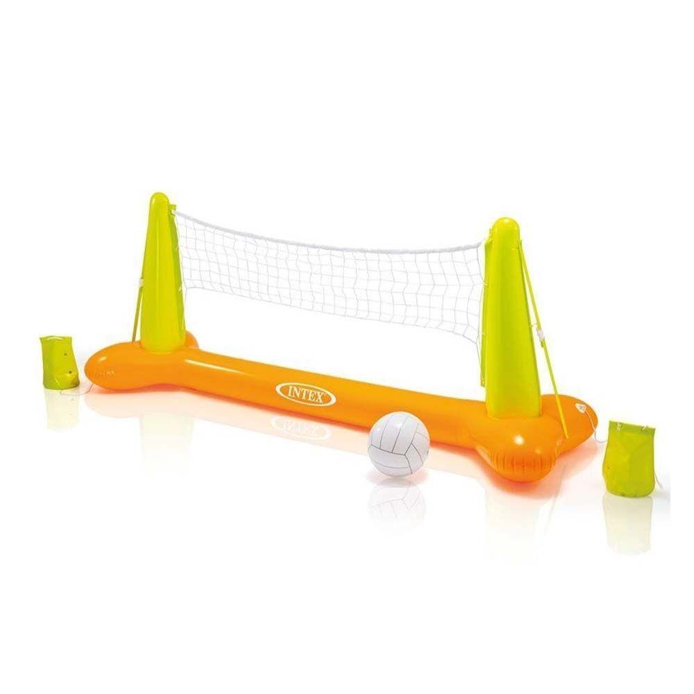 Volei Inflável Praia Piscina Com Bola Rede - 1