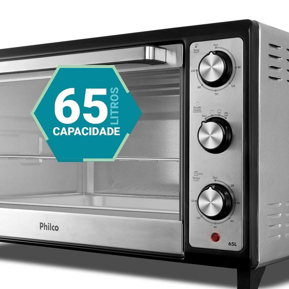 Forno Elétrico 65L Philco Dupla Resistência PFE65 110V - 4