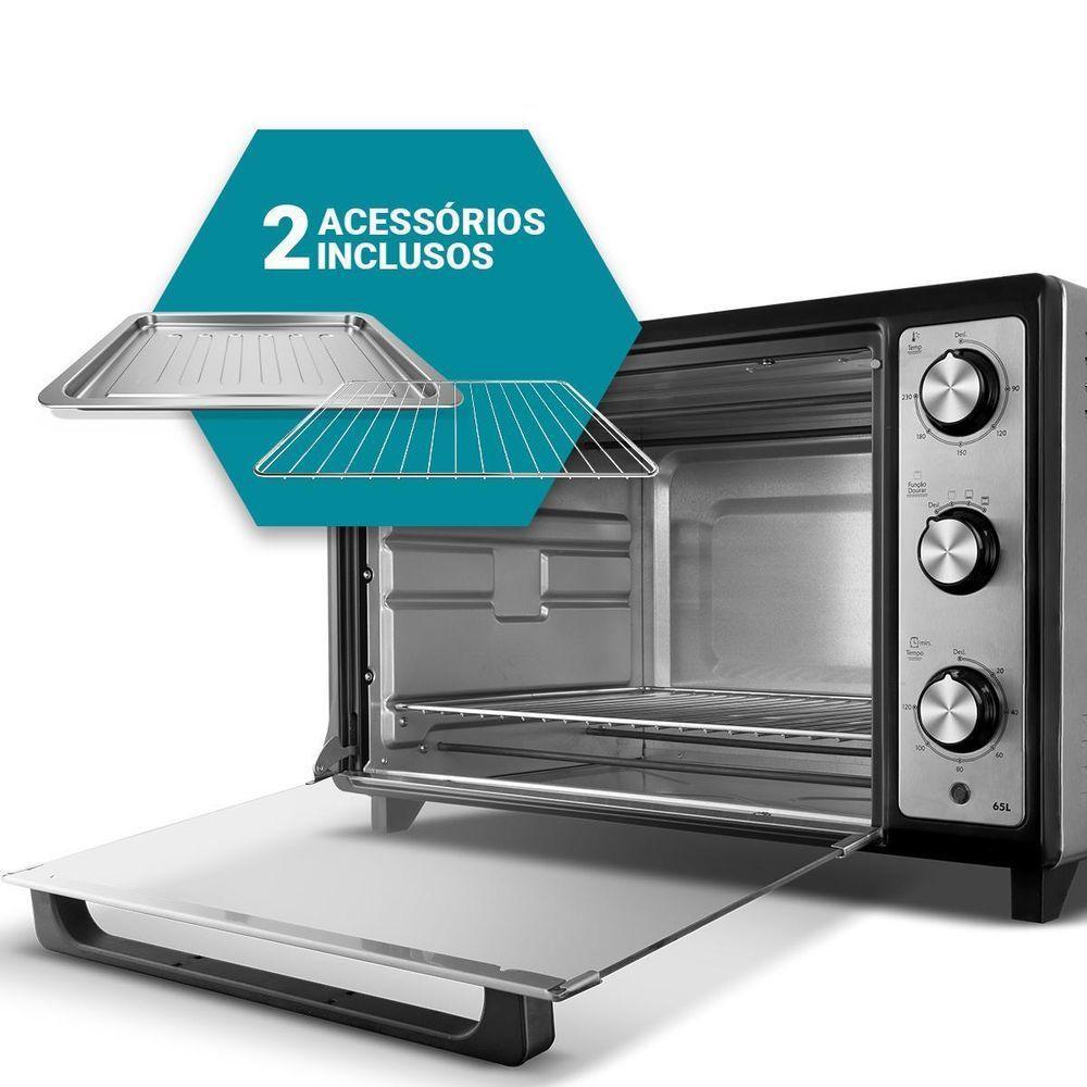 Forno Elétrico 65L Philco Dupla Resistência PFE65 110V - 6