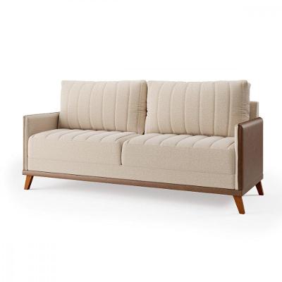 Sofá Living Concept 2,00m Linho Bronze Viero Linho Bronze