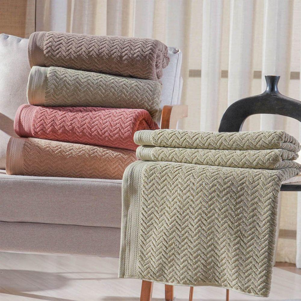 Toalha Banhão Dubai 100% Algodão 450g-m² 80x150cm Tessi Verde - 4
