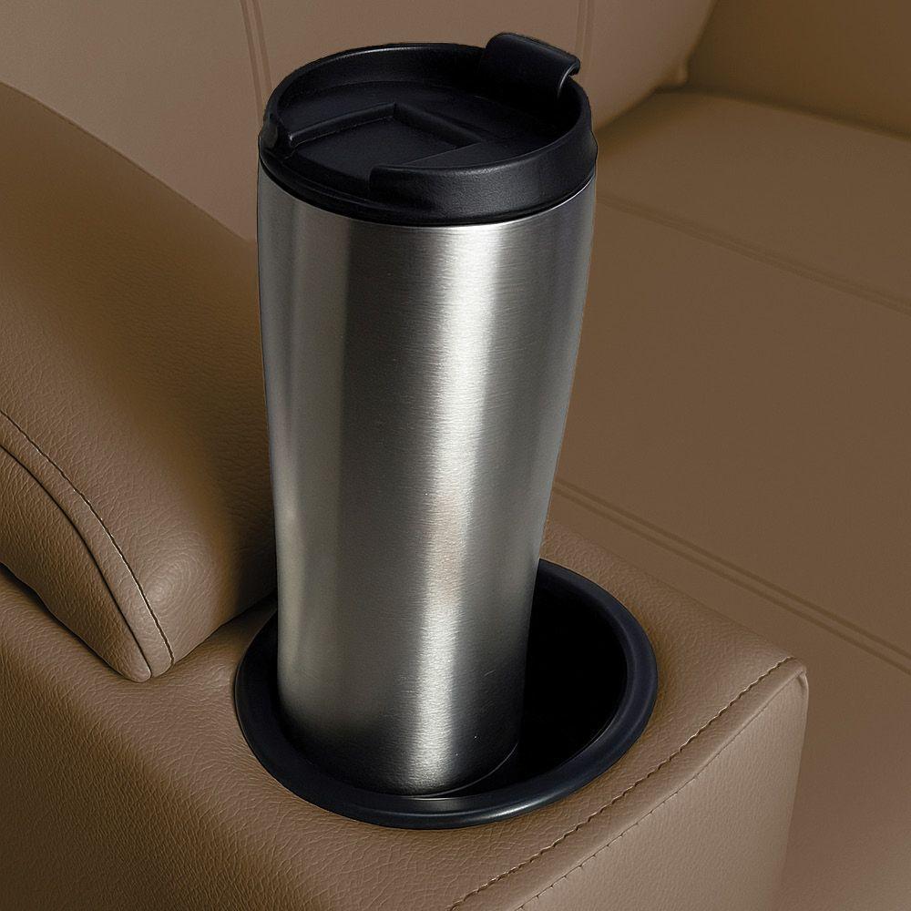 Poltrona Do Papai Com Puff Usb E Porta Copos Ravella Sintético R04 - D'rossi Cor Marrom Chocolate - 7