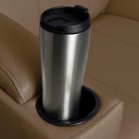 Poltrona Do Papai Com Puff Usb E Porta Copos Ravella Sintético R04 - D'rossi Cor Marrom Chocolate - 7