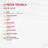 Sala De Jantar Mesa Evora Canto Reto Com 6 Cadeiras Grecia Rufato Veludo Creme Grafite E Imbuia - 5