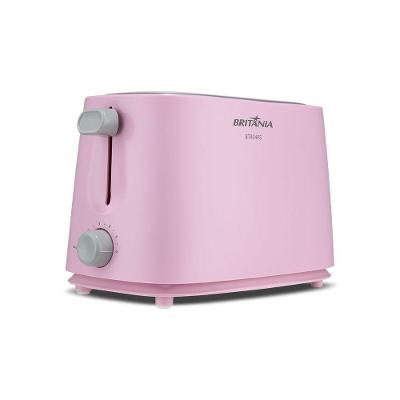 Torradeira Rosa Britânia 6 níveis de Tostagem 750W BTR04RS 220V