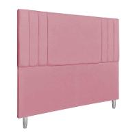 Cabeceira Casal 1,40m Viena Suede Rosa Dal Poz Estofados - 1