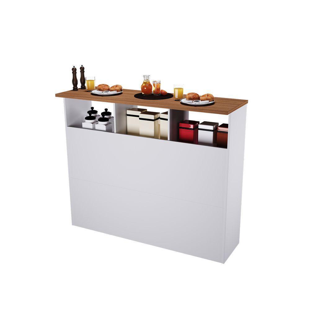 Bancada 6206 1,20 3 Portas Branco - Indekes - 3