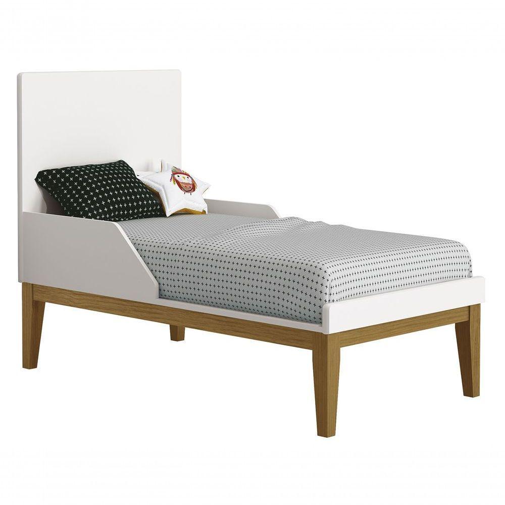 Berço Americano Classic New Branco Fosco Com Madeira - Moveisaqui - 5