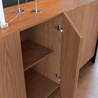 Balcão Buffet Copacabana Mdp 4 Portas 2 Prateleiras Colibri Freijó-preto - 4