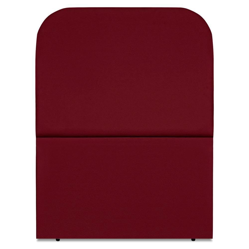 Cabeceira Solteiro 100 Cm Com Frame Alana Suede Vinho Artte Vinho - 5