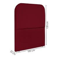 Cabeceira Solteiro 100 Cm Com Frame Alana Suede Vinho Artte Vinho - 3