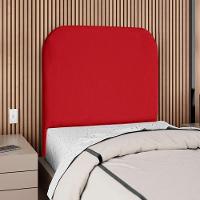 Cabeceira Solteiro 100 Cm Com Frame Alana Suede Vermelho Artte Vermelho - 2