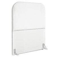 Cabeceira Solteiro 100 Cm Com Frame Alana Suede Branco Artte Branco - 1