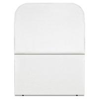 Cabeceira Solteiro 100 Cm Com Frame Alana Suede Branco Artte Branco - 6