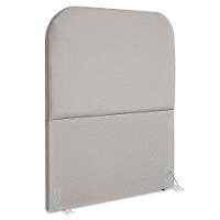 Cabeceira Solteiro 100 Cm Com Frame Alana Suede Cinza Claro Artte Cinza Claro - 1