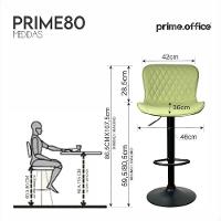 Banqueta Giratória Com Encosto Alta Para Cozinha Bancada Bar Verde - 3