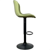 Banqueta Giratória Com Encosto Alta Para Cozinha Bancada Bar Verde - 5