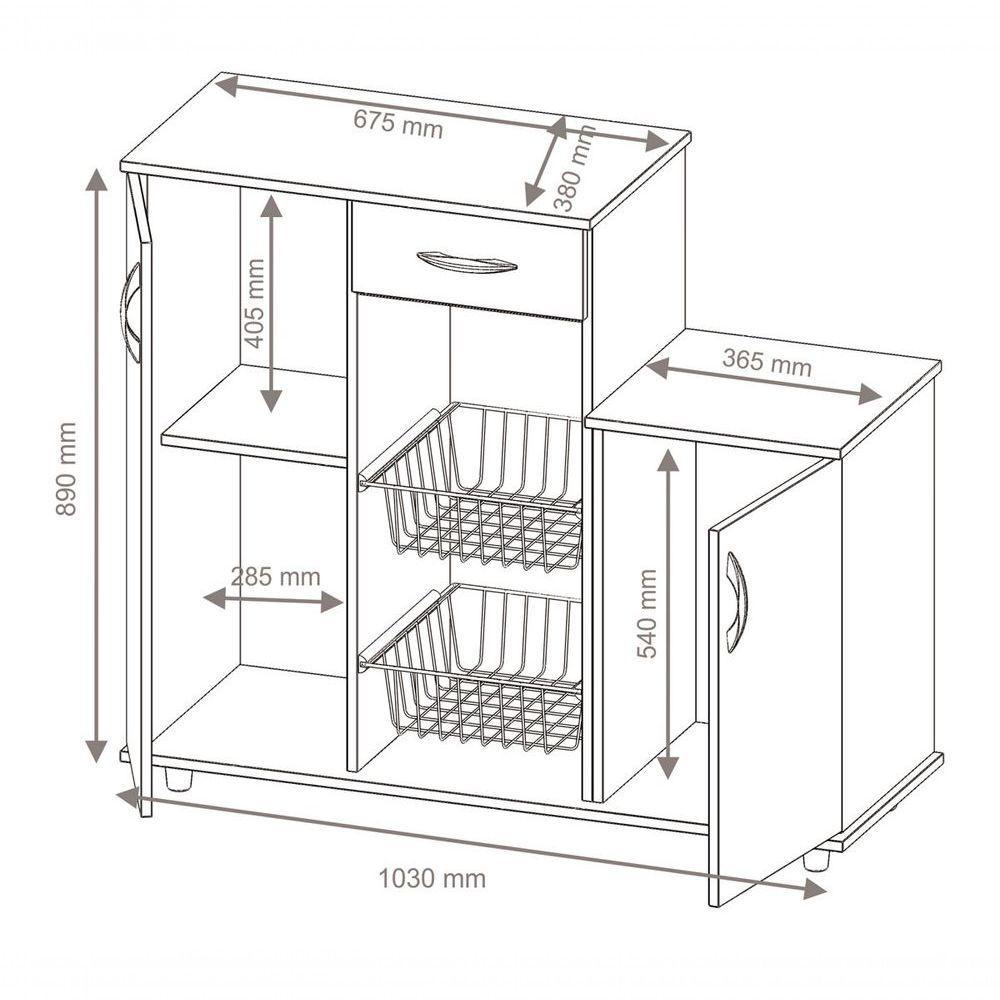 Fruteira Diva New Branco - Notável - 6