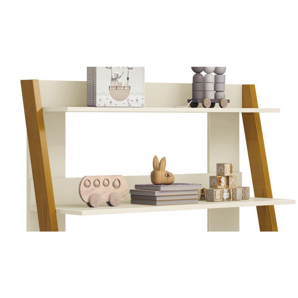 Estante Escrivaninha Simba Areia Fosco - Moveisaqui - 4