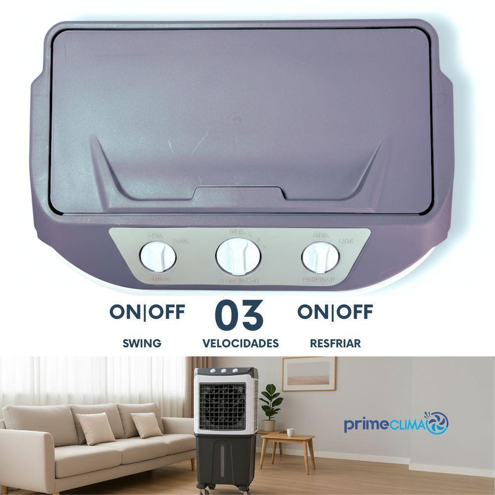 Climatizador Ar Frio Portátil Evaporativo 75L Umidificador 110V - 4
