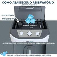 Climatizador Ar Frio Portátil Evaporativo 75L Umidificador 110V - 5