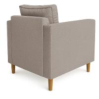 Poltrona Decorativa Helena Linho Capuccino Dal Poz Estofados - 5