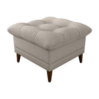 Poltrona De Amamentação Com Puff Montreal Suede Cinza Matrix Linho Cinza - 5