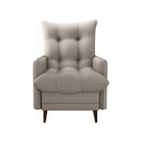 Poltrona De Amamentação Com Puff Montreal Suede Cinza Matrix Linho Cinza - 7