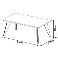 Mesa De Centro Classic Freijó - Imcal Móveis - 2