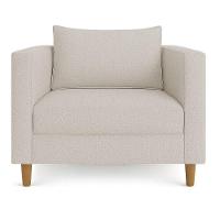 Kit 2 Poltronas Decorativa Helena Linho Bege Dal Poz Estofados - 7