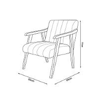 Kit 2 Poltronas Decorativa Com Braço Em Madeira Maciça Livia Veludo Verde