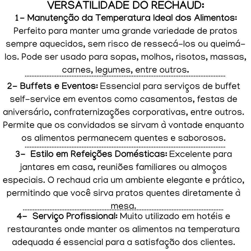 Rechaud Retangular Pequeno 240 X 200mm Chapa Alumínio Ravinox 511 - 9