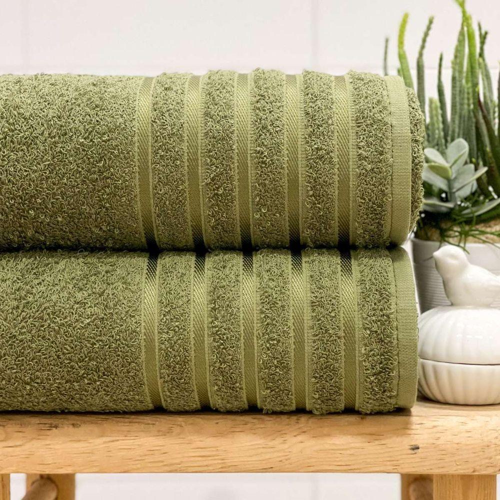 Toalha De Rosto Teka Comfort 45x75 Verde Oliva - 3